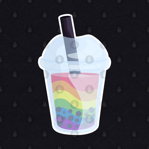 LGBTQ Kawaii Bubble Tea by fyreriot